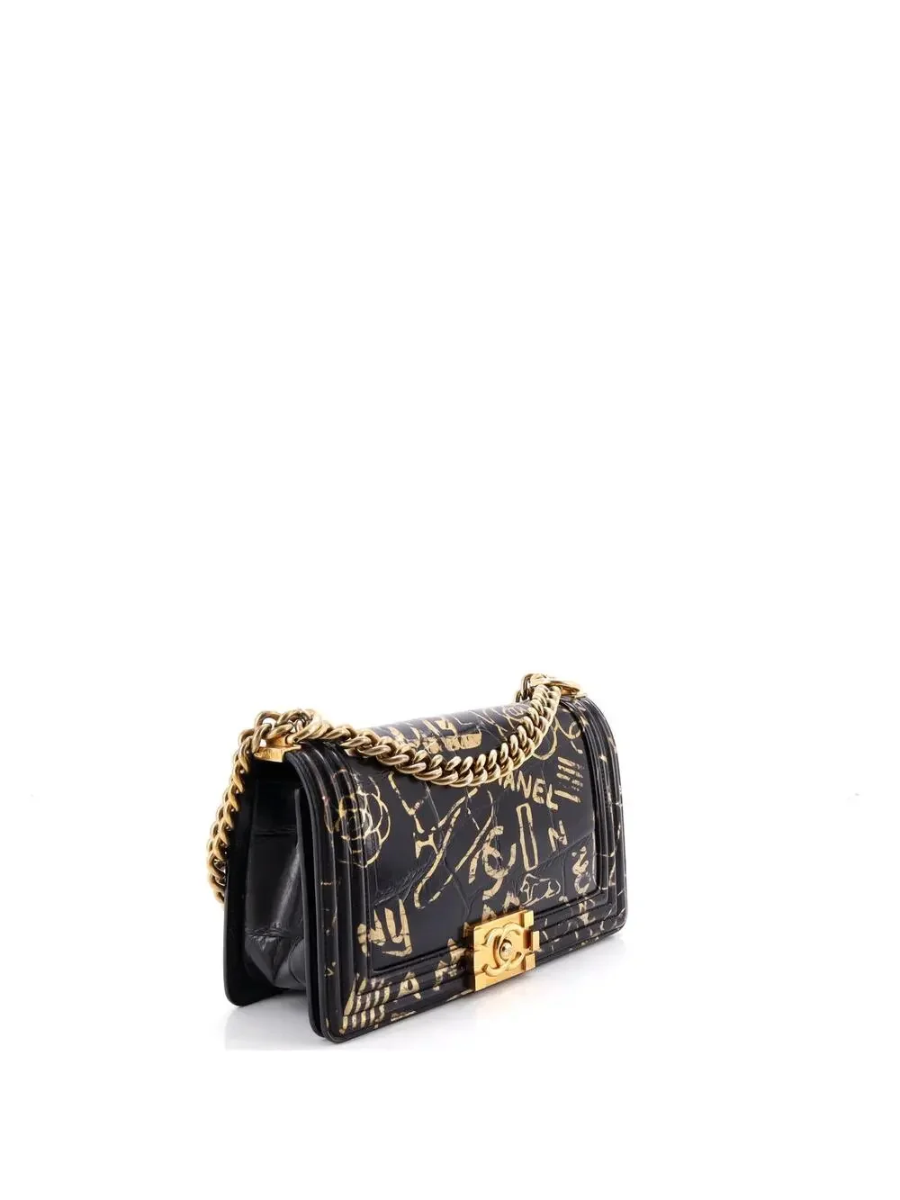 Chanel Boy Flap Bag Graffiti Crocodile #262252C43B